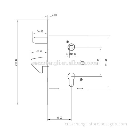 7059 hook lock for wooden door